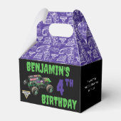 Monster Jam Grave Digger Geburtstag Geschenkschachtel (Rückseite)