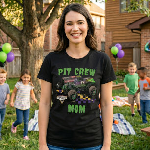 Monster Jam Grave Digger Pit-Crew-Mama Tri-Blend Shirt