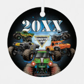 Monster Jam Gruppe Ornament Aus Metall (Vorderseite)