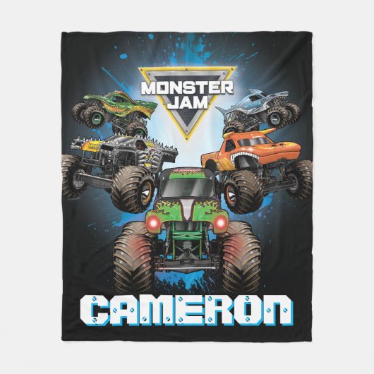 Monster Jam Gruppe - Personalisiert Fleecedecke (Vorderseite)