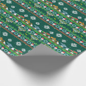 Monster Jam hässlicher Weihnachtspullover Geschenkpapier (Ecke)