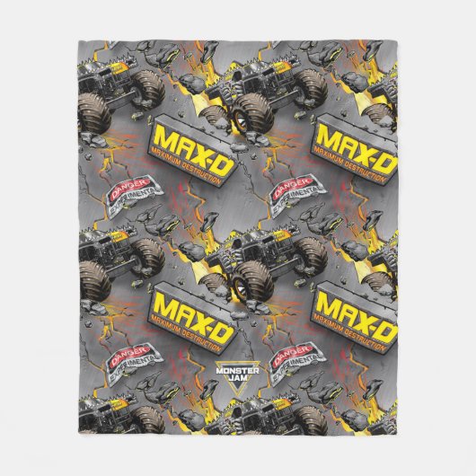 Monster Jam Max-D Fleecedecke (Vorderseite)