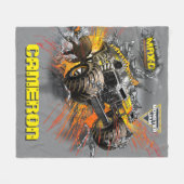 Monster Jam Max-D - Personalisiert Fleecedecke (Vorderseite (Horizontal))