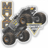 Monster Jam Max-D Truck & Logo Aufkleber (Vorderseite)