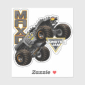 Monster Jam Max-D Truck & Logo Aufkleber (Blatt)