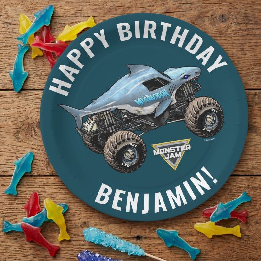 Monster Jam Megalodon Geburtstag Pappteller