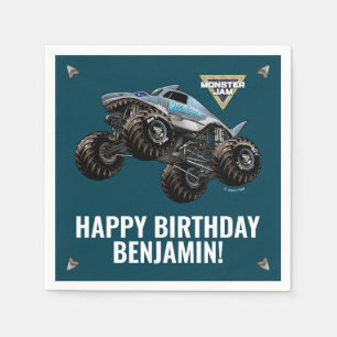 Monster Jam Megalodon Geburtstag Serviette