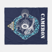 Monster Jam Megalodon - Personalisiert Fleecedecke (Vorderseite (Horizontal))