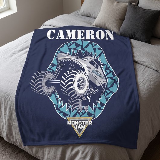 Monster Jam Megalodon - Personalisiert Fleecedecke