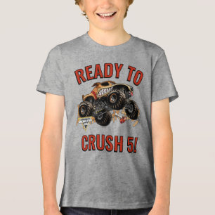 Monster Jam - Monster Mutt Bereit zum Zerstören Ge Tri-Blend Shirt