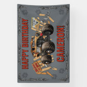 Monster Jam - Monster Mutt Geburtstag Banner (Vertikal)