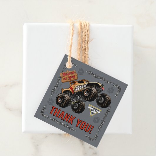Monster Jam - Monster Mutt Geburtstag Geschenkanhänger (Beispiel)