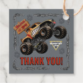 Monster Jam - Monster Mutt Geburtstag Geschenkanhänger (Rückseite)