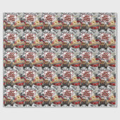Monster Jam - Monster Mutt Geburtstag Geschenkpapier (Flach)
