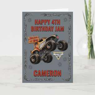 Monster Jam - Monster Mutt Geburtstag Karte