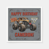 Monster Jam - Monster Mutt Geburtstag Serviette (Vorderseite)