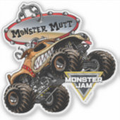 Monster Jam Monster Mutt Logo Aufkleber (Vorderseite)