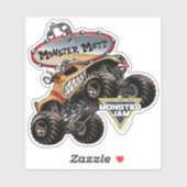 Monster Jam Monster Mutt Logo Aufkleber (Blatt)