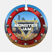 Monster Jam Monster Mutt Ornament Aus Metall (Rückseite)