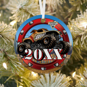 Monster Jam Monster Mutt Ornament Aus Metall