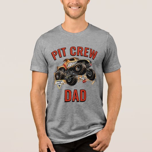 Monster Jam - Monster Mutt Pit Crew Dad Tri-Blend Shirt (Vorderseite)