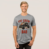 Monster Jam - Monster Mutt Pit Crew Dad Tri-Blend Shirt (Vorderseite voll)