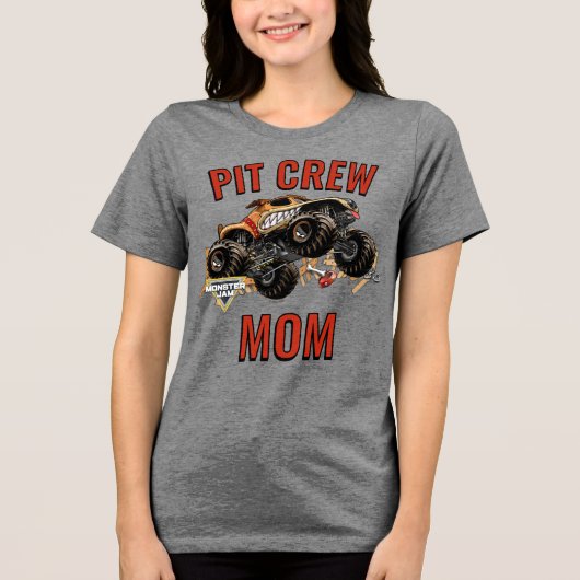 Monster Jam - Monster Mutt Pit Crew Mom Tri-Blend Shirt (Vorderseite)