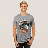Monster Jam Monster Mutt Tri-Blend Shirt (Vorderseite voll)