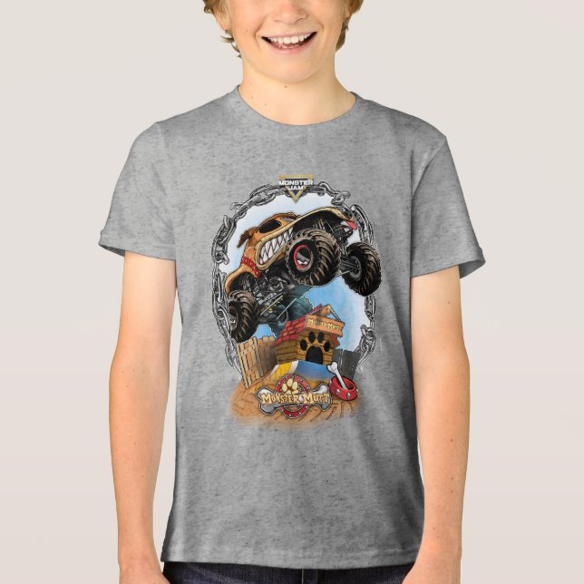 Monster Jam Monster Mutt Tri-Blend Shirt (Vorderseite)