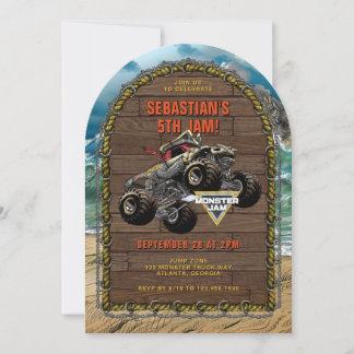 Monster Jam - Pirate's Curse Geburtstag Einladung
