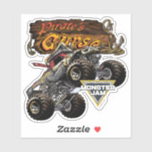 Monster Jam Pirate's Curse & Logo Aufkleber (Blatt)