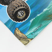 Monster Jam Pirate's Curse Musterung Fleecedecke (Ecke)