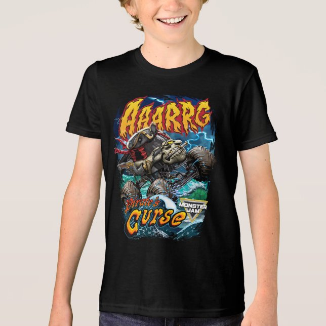 Monster Jam Pirate's Curse Tri-Blend Shirt (Vorderseite)