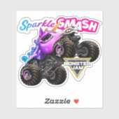 Monster Jam Sparkle Smash Big Air Aufkleber (Blatt)