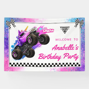 Monster Jam - Sparkle Smash Geburtstag Banner