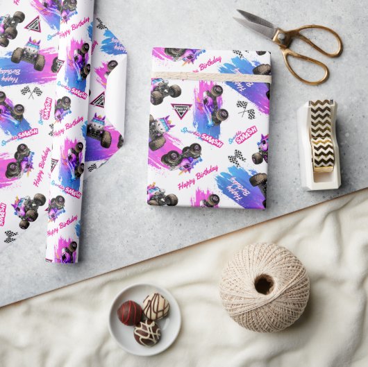 Monster Jam - Sparkle Smash Geburtstag Geschenkpapier (Kunsthandwerk)