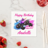 Monster Jam - Sparkle Smash Geburtstag Serviette (Beispiel)