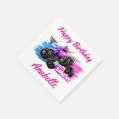 Monster Jam - Sparkle Smash Geburtstag Serviette (Ecke)