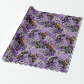 Monster Jam Trucks Geburtstag Geschenkpapier (Ungerollt)