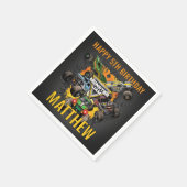 Monster Jam Trucks Geburtstag Serviette (Ecke)