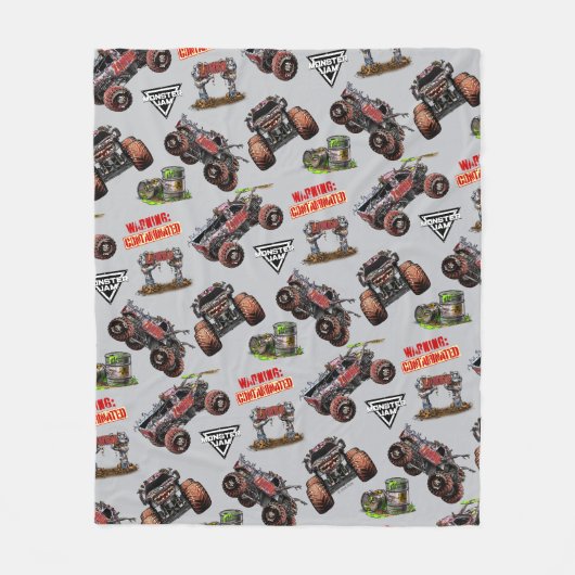 Monster Jam Zombie Fleecedecke (Vorderseite)