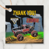 Monster Jam - Zombie Geburtstag Geschenkanhänger (Vorderseite)