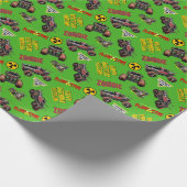 Monster Jam - Zombie Geburtstag Geschenkpapier (Ecke)