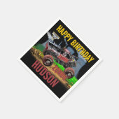 Monster Jam - Zombie Geburtstag Serviette (Ecke)