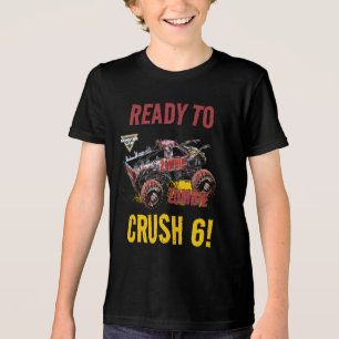 Monster Jam - Zombie Ready to Crush Geburtstag Tri-Blend Shirt