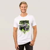 Monster Jam Zombie Tri-Blend Shirt (Vorderseite voll)