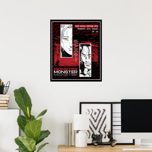Monster Johan Tenma Poster (Heimbüro)