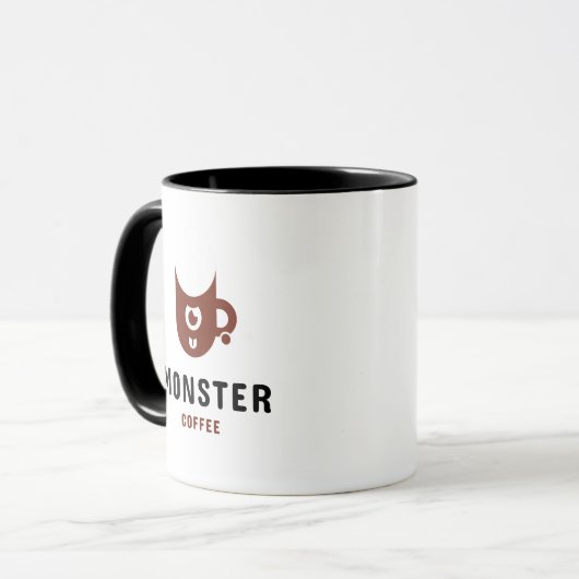 Monster-Kaffee Tasse (Vorderseite Links)