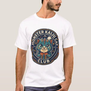 Monster Kaiju Katze Katze Grafik T-Shirt Kunst - M