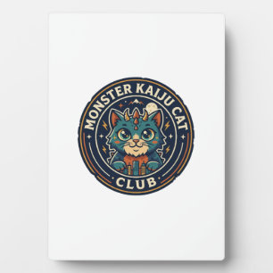 Monster Kaiju Katze Katze Grafik T-Shirt Kunst - M Fotoplatte